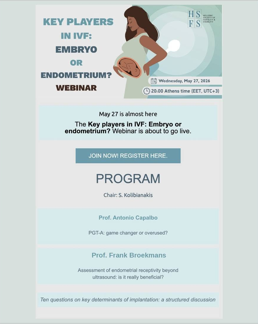 Key Players in IVF: Embryo or Endometrium — HSFS Webinar
